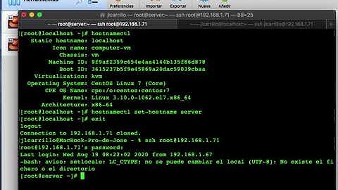 Configuración del hostname - RedHat / Rocky Linux / Alma Linux / Oracle Linux / CentOS