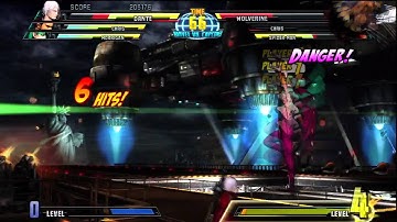 Marvel Vs. Capcom 3 - Chris, Dante & Morrigan Vs. Chris, Spiderman, & Wolverine