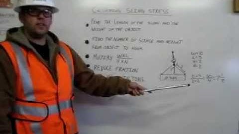 Calculating Sling Stress with Evan Bedford - Certified Rigger