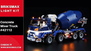 BriksMax Light Kit For Lego Technic™ Concrete Mixer Truck 42112