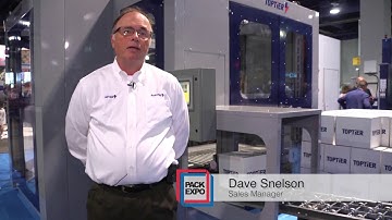 Lower Infeed Palletizer at Pack Expo from TopTier Palletizers