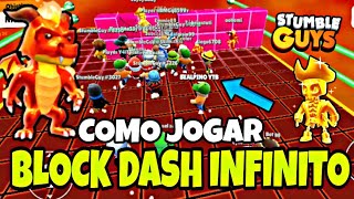 COMO JOGAR BLOCK DASH INFINITO ✓ ( torneio valendo gemas) 