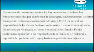 Embajada de EE.UU. anunció otra ronda de revocaciones de visas a funcionarios nicaragüenses Embajada de EE.UU. anunció otra ronda de revocaciones de visas a funcionarios nicaragüenses