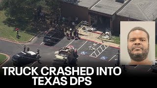 18wheeler crashes into Texas DPS offices: 1 dead, 13 injured