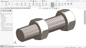 vẽ bu lông đai ốc trên Solidworks