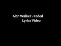 Alan walkerfaded lvrics