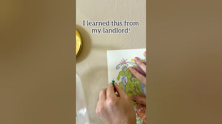 Wall puncture free way to hang pictures! #homedecor #DIYTips