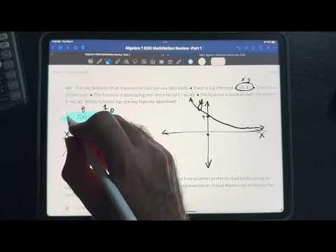 Algebra 1 EOC Review -Part 3 (Questions 41 -58) - YouTube