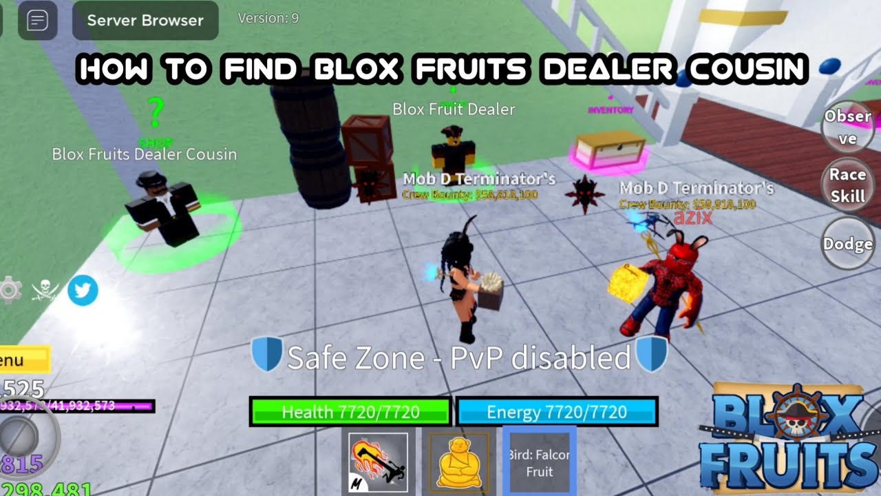 How to Find Blox Fruit Dealers Cousin, Blox Fruit