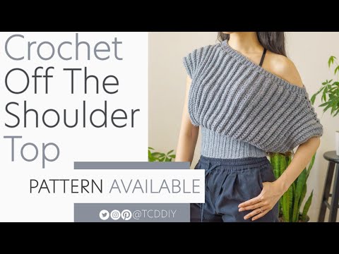 How To Crochet An Off the Shoulder Top | Pattern & Tutorial DIY