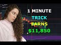 How i make 11850  one minute trick  best binary options trading strategy