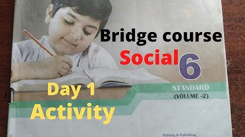6th Social ACTIVITY Bridge course module answers/Day 1/@GjStudies