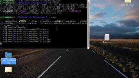 Demo Face Recognition on Raspberry Pi C++ OpenCV