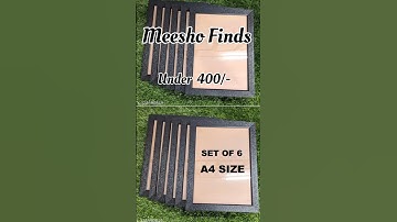 A4 Size Photo Frame for wall / #meeshofinds #meesho #meeshoshopping #photoframe #meeshohaul #reels