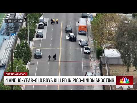 Boys, 4 and 10, killed in Pico-Union shooting, LAPD says