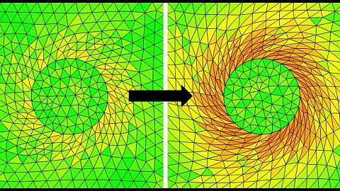 Moving mesh introduction- domain rotation example in Comsol Multiphysics