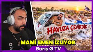 BARIŞ G MAMİ EMEN ENESİN ARABASINI HAVUZA ÇEVİRDİK İZLİYOR