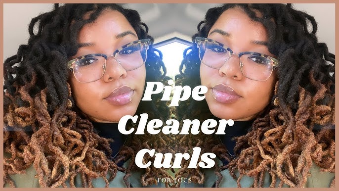 Pipe Cleaner Curls on Short Locs ThrowBack