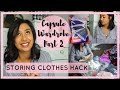 CLOTHES STORAGE HACK | Capsule Wardrobe Part 2