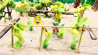 Diy mini tractor making agriculture cultivator for Grapes Farming | plough machine @RoshCreator