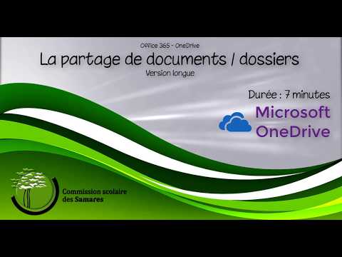 Office 365 : Partage de document(s) avec OneDrive. (7 min)