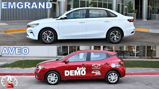Batalla de chinos Geely Emgrand vs Aveo con caja manual 0 a 100kmh y frenado #dragy