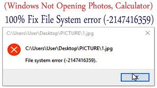 How to fix file system error in windows 10, 8 and 7 | solve file system error 2147416359 in windows screenshot 4