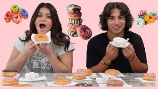 Don&#39;t pick the wrong donut challenge .(TRIVIA EDITION)Keilly and Kendry