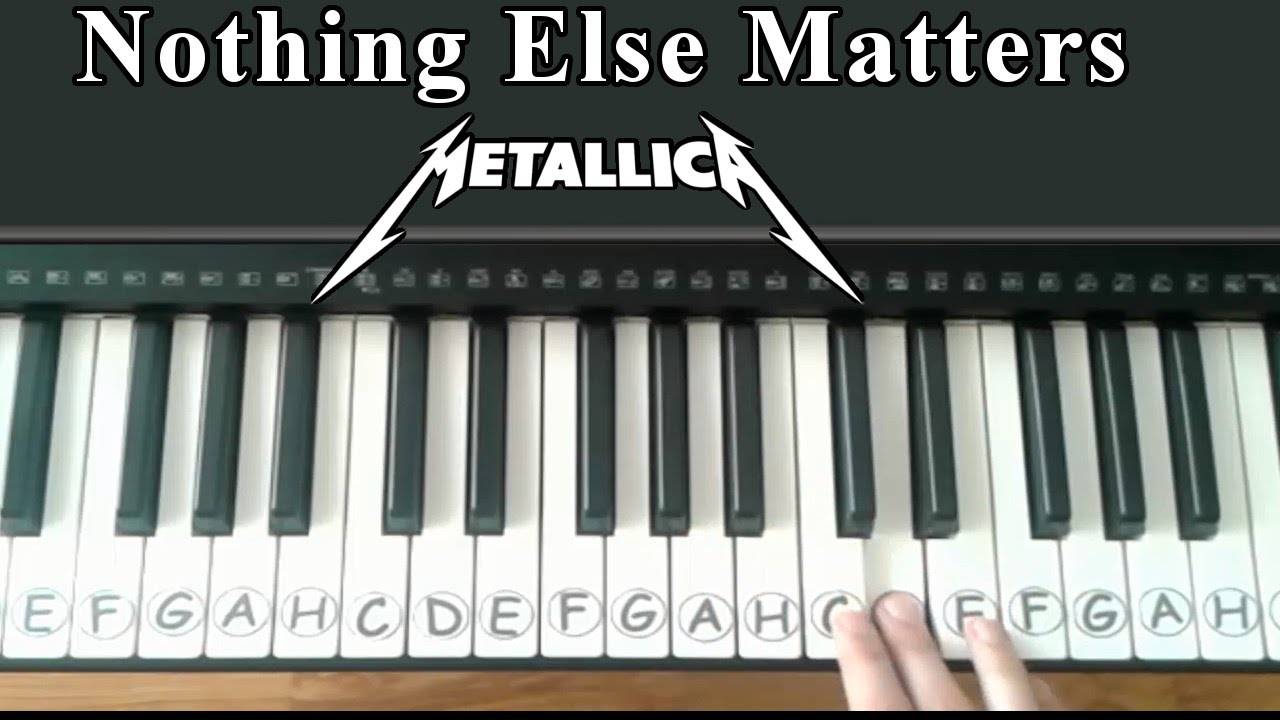 metallica nothing else matters piano