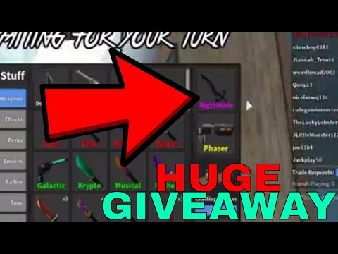 How To Get A Free Nightblade Roblox Murder Mystery 2 Nightblade Giveaway Very Rare Youtube - how to win a free nightblade roblox murder mystery 2 giveaway