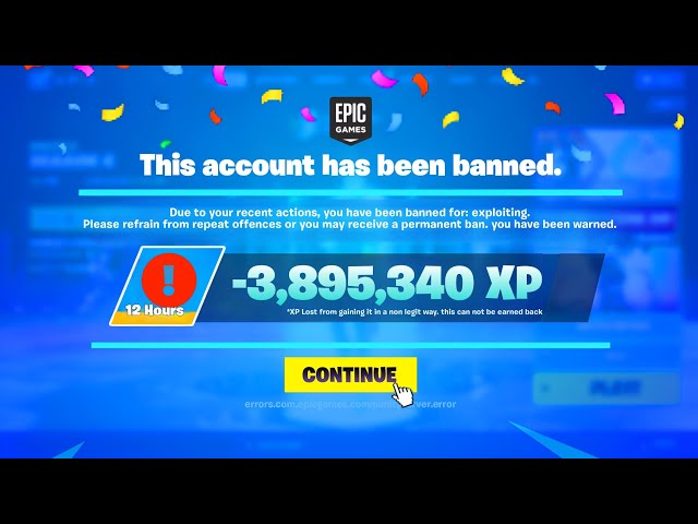 Are XP glitches in Fortnite bannable?