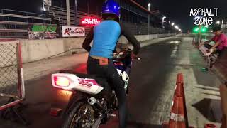 The more fun the night !!! Test Setting Spectacular Drag Bike Motor Machine