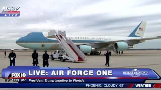 WATCH: President Trump Heads To Mar-A-Lago On Air Force One (FNN)