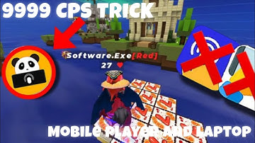 9999 CPS In Bedwars | PC Bridging On Mobile | Panda Touch PRO!😍 | Blockman go😍