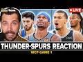 THUNDER-SPURS REACTION: Wemby & Castle lead ALL-TIME Game 1 win vs. Shai Gilgeous-Alexander & Caruso