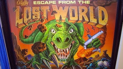 1988 Bally Escape From The Lost World Pinball Machine In Action