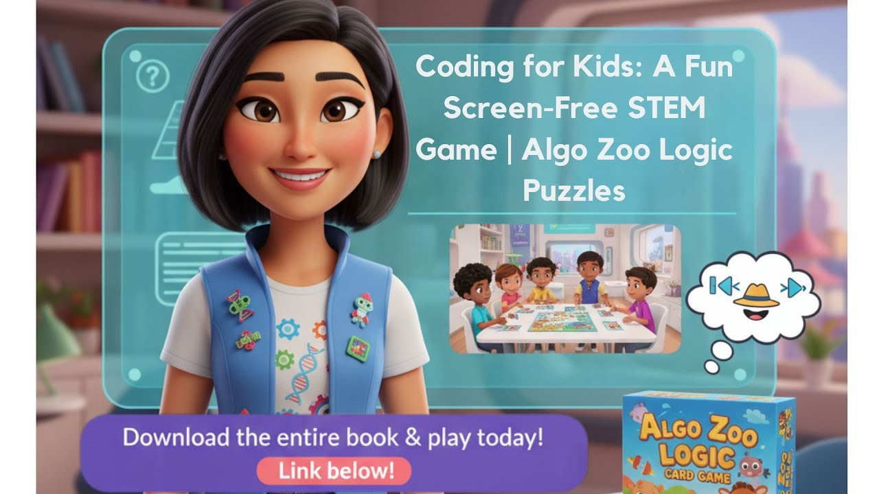 Coding for Kids: A Fun Screen-Free STEM Game Algo Zoo Logic Puzzles ...