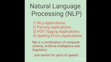 what is NLP? application of Natural Language Processing, Parts of Speech applications,Spelling error