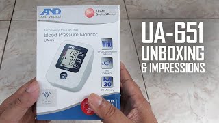 AND UA-651 Blood Pressure Monitor Unboxing &amp; Impressions