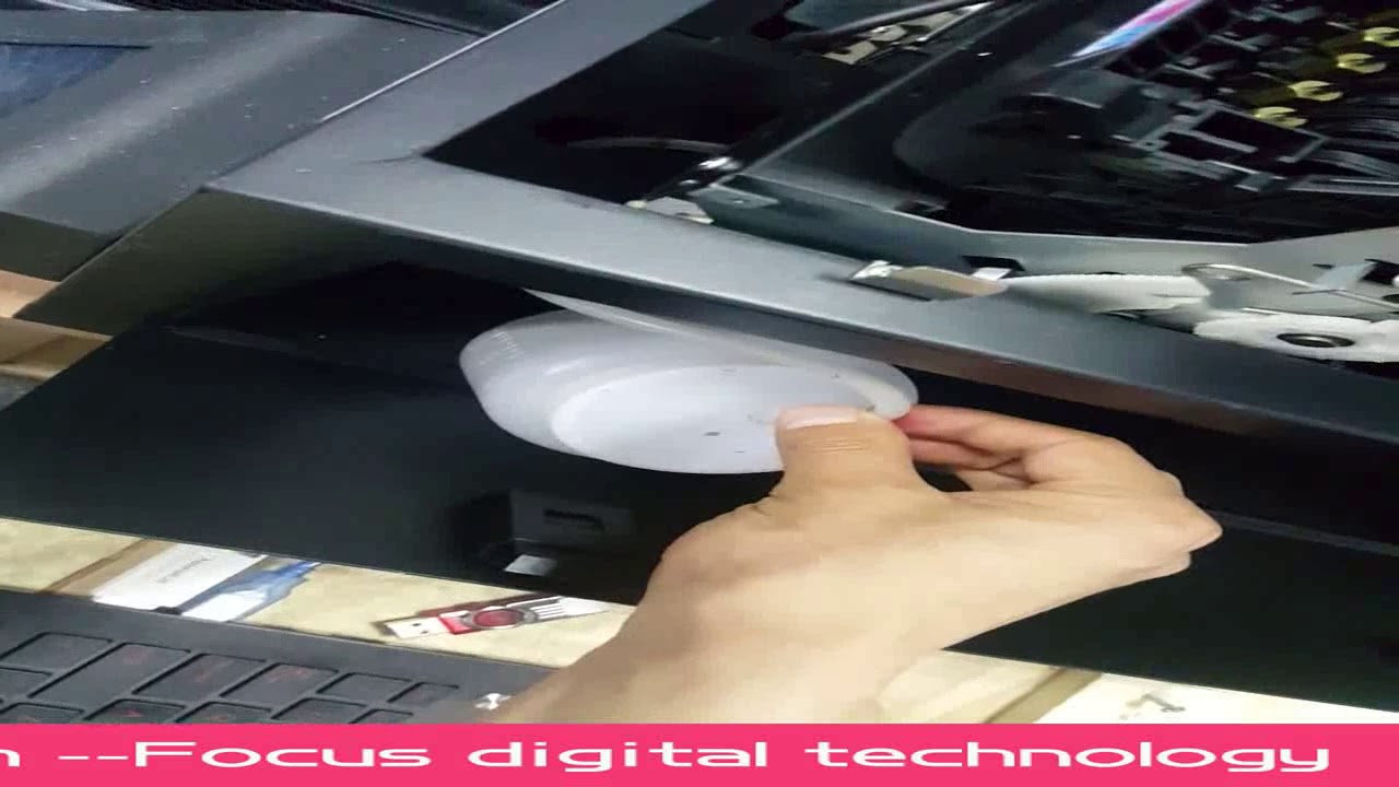 8 Load ink to print head for Focus A3 Vocano-Jet Pro uv flatbed printer