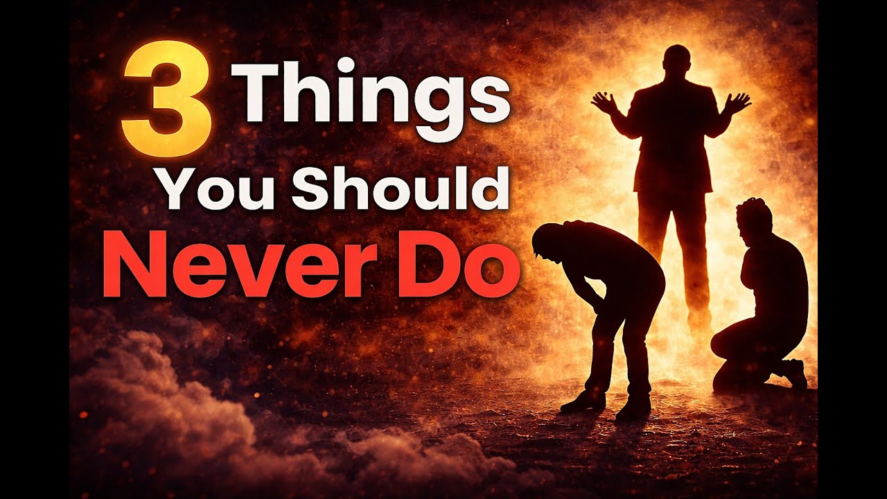 3 Things You Should Never Do - YouTube