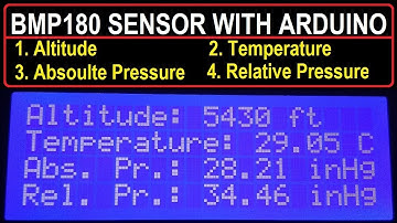 BMP180 Arduino Tutorial | Measure Altitude, Pressure & Temperature