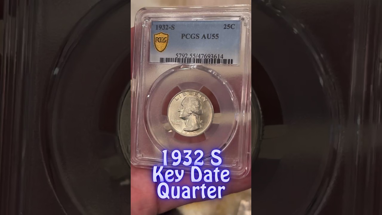 1932 S Key Date Washington Silver Quarter 