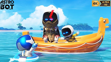 Kratos & Atreus Rescue Scene | Astro Bot - PS5 [4K 60FPS]