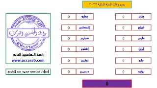 تحميل شيت مصروفات يومية او شهرية او سنوية على الاكسيل باسهل طريقة