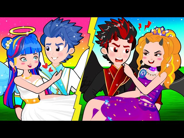 POOR PRINCESS FALL IN LOVE WITH PRINCE ALEX! Angel And Demon Love Story! | Poor Princess Life class=