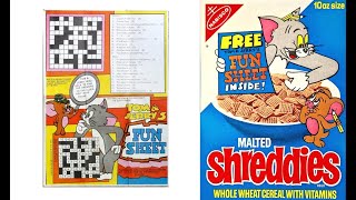 Shreddies Tom & Jerry Fun Sheet (1974)