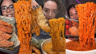 Tiktok Wingstop And Buldak Mukbang Compilation Part 2 Whos Your Fav?