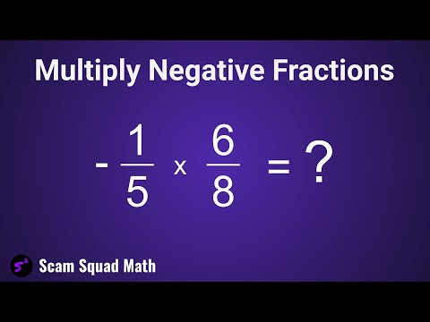 How to Multiply Negative Fractions - YouTube