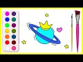 How To Draw Planet THE SOLAR SYSTEM ,Step by Step Easy Drawing